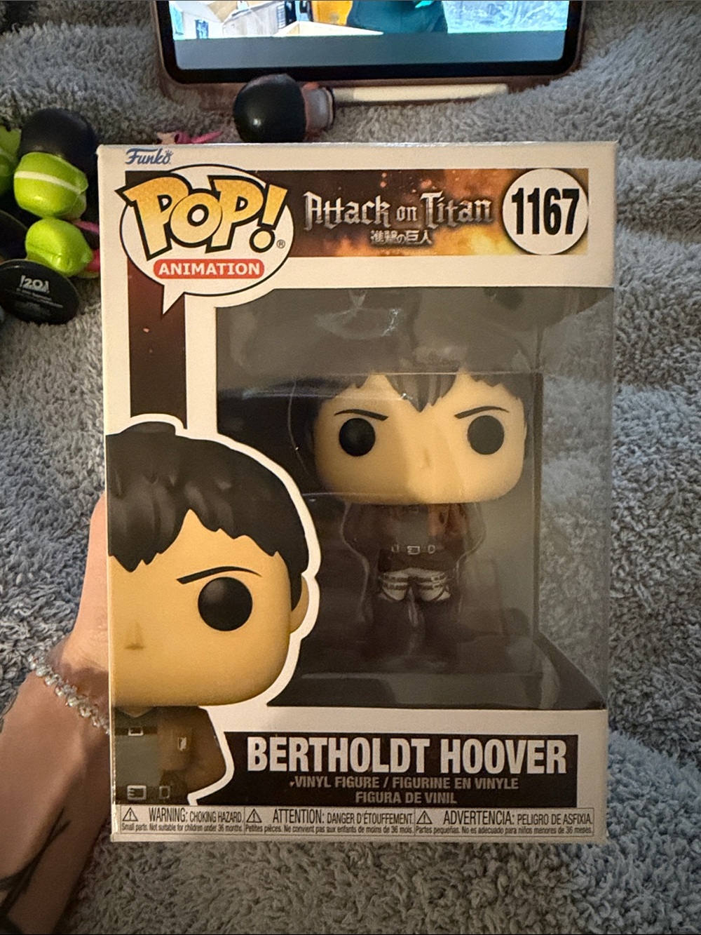 Funko Pop! Animation Attack on Titan Bertholdt Hoover Vinyl Figure - Brown